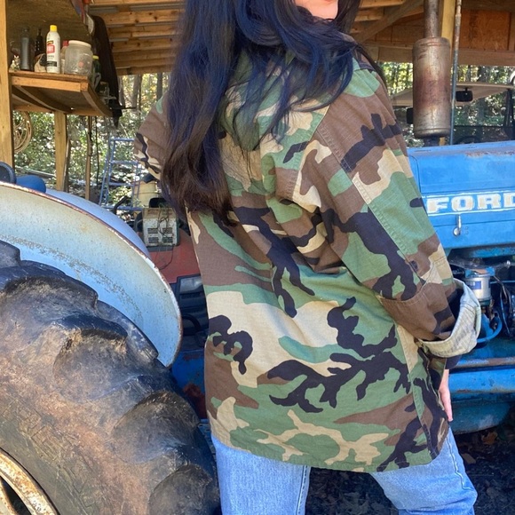 • 1990s US MILITARY BDU JUNGLE CAMO PRINT • - Picture 3 of 7